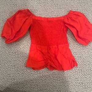 Open Edit off the shoulder top